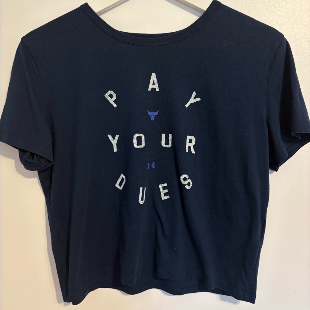 Under Armour Dark Blue HeatGear Tee
